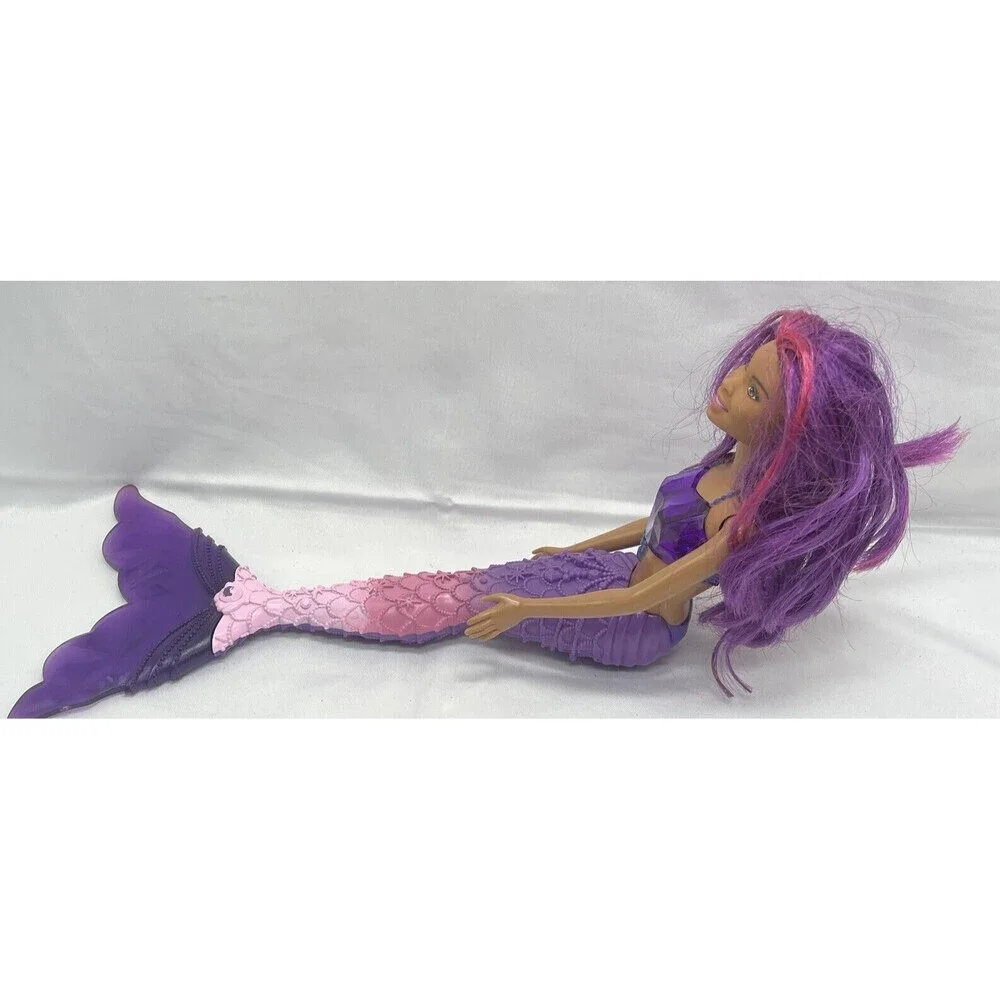 Mattel Barbie Nikki AA Jewel Dreamtopia Mermaid Doll Purple Pink Hair RARE